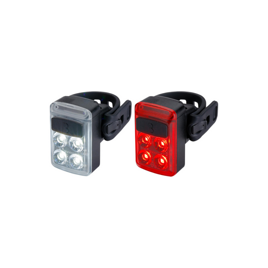 BBB Slide Combo BLS-237 Lyktesett LED, 50/16 Lumen, Micro USB, Sort